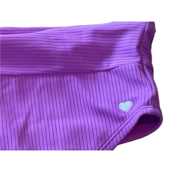 NWT Stoney Clover High-Leg High-Waist Ribbed Bikini Bottom - 4X (28W-30W) Purple - Picture 4 of 4